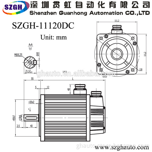 SZGH-11120DC 1.2KW AC Servo Motor